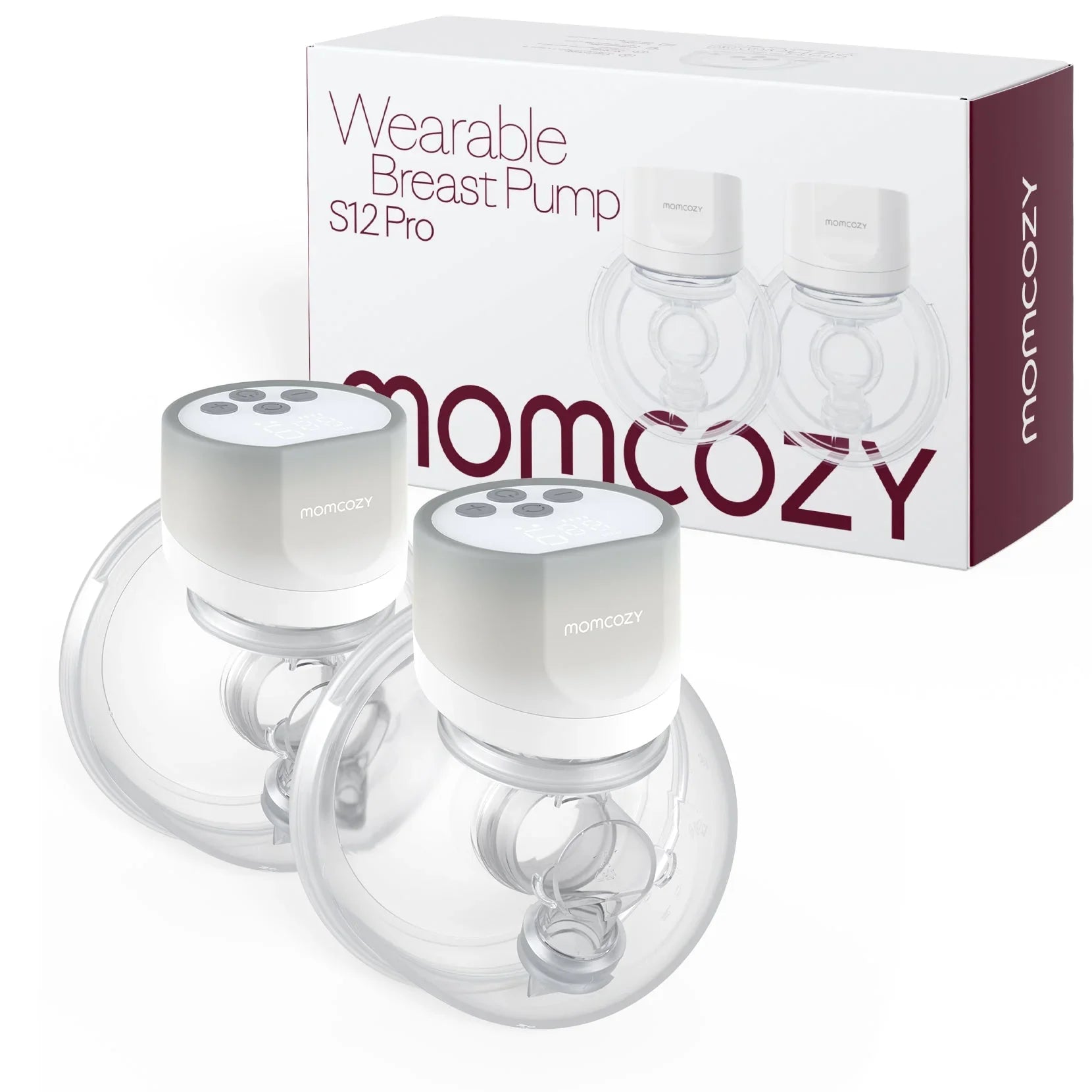 Momcozy S12 Pro Double Wearable Breast Pump Grey BP046-GR00BA-A