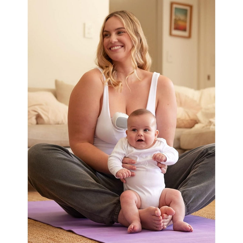 Momcozy S9 Pro Single Wearable, Hands-Free Breast Pump with LED Display,  with 2 Modes & 9 Levels Grey BP089-GR00BA-A