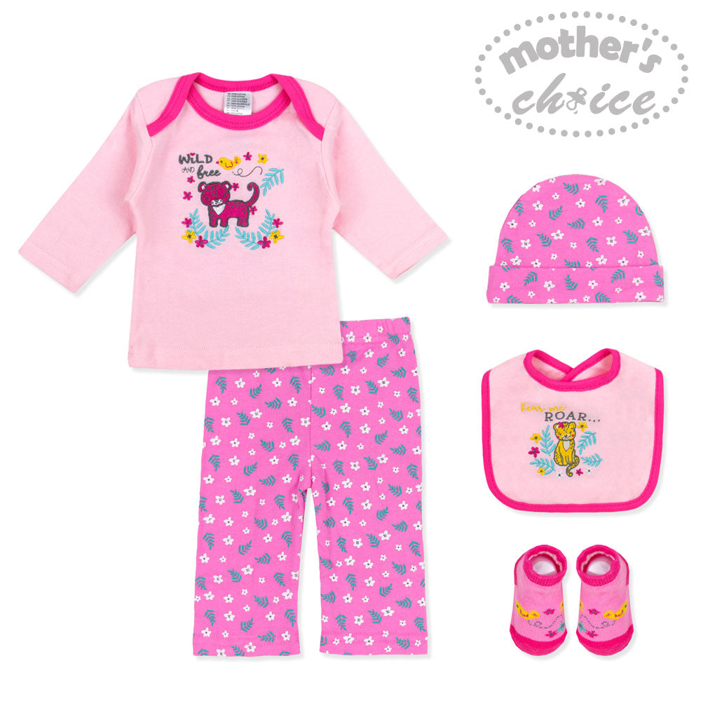Motherschoice 5-Piece Starter Baby Gift Set Pink IT3442