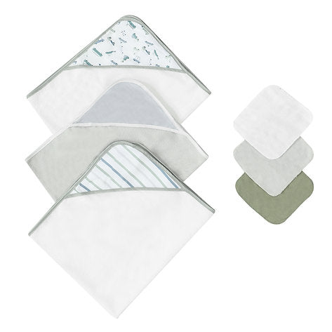 Motherschoice 6-Piece Baby Towel Set IT4356 Multicolor Age- Newborn & Above