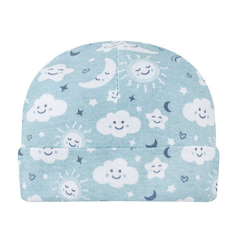 Motherschoice Infant 5 Pack Baby Hats IT5470 Multicolor Age- Newborn to 6 Months 