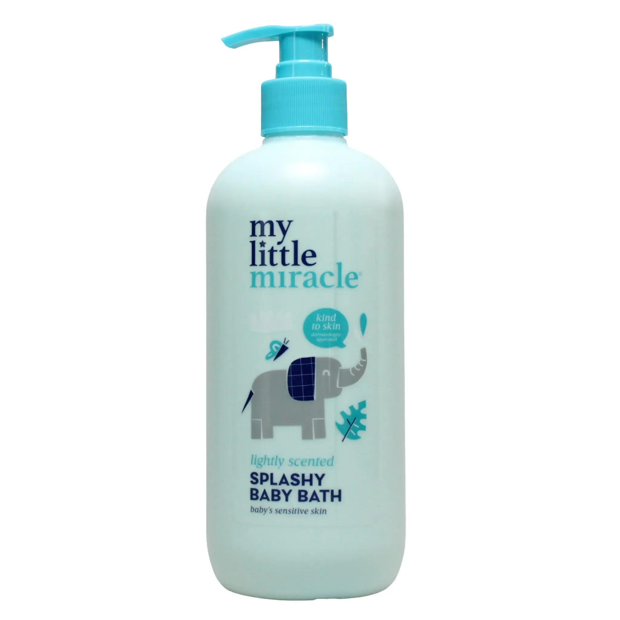 My Little Miracle Splashy Baby Bath Wash with Gentle Daily Care Formula, Ideal for Sensitive Skin 500Ml  Age- Newborn & Above
