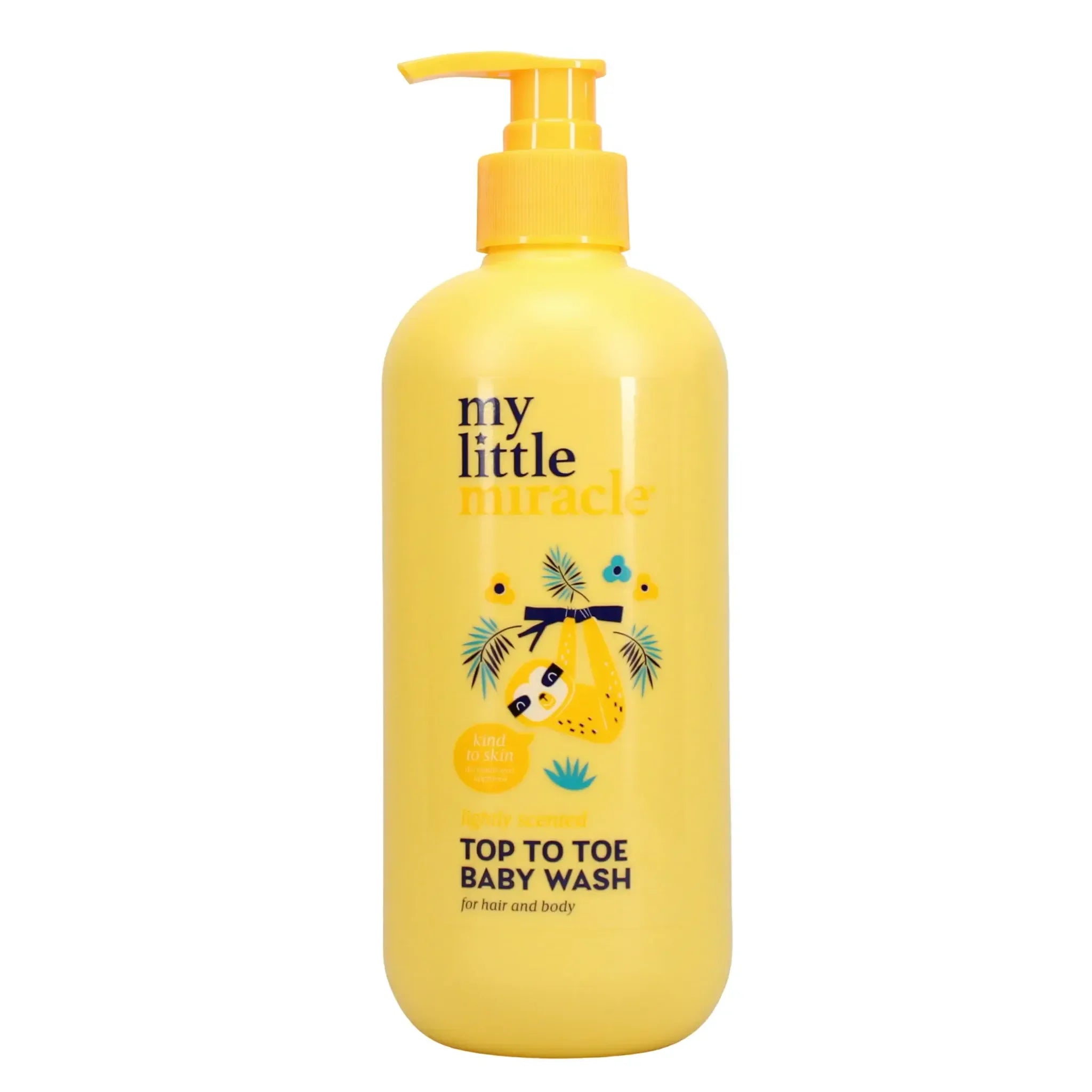 My Little Miracle Top to Toe Baby Wash for Hair and Body Lightly Scented 500ml Age- Newborn & Above