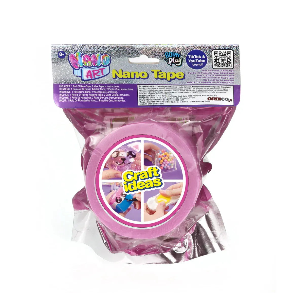 Nano Art Pink DIY Tape Kit 238135 Age- 3 Years & Above
