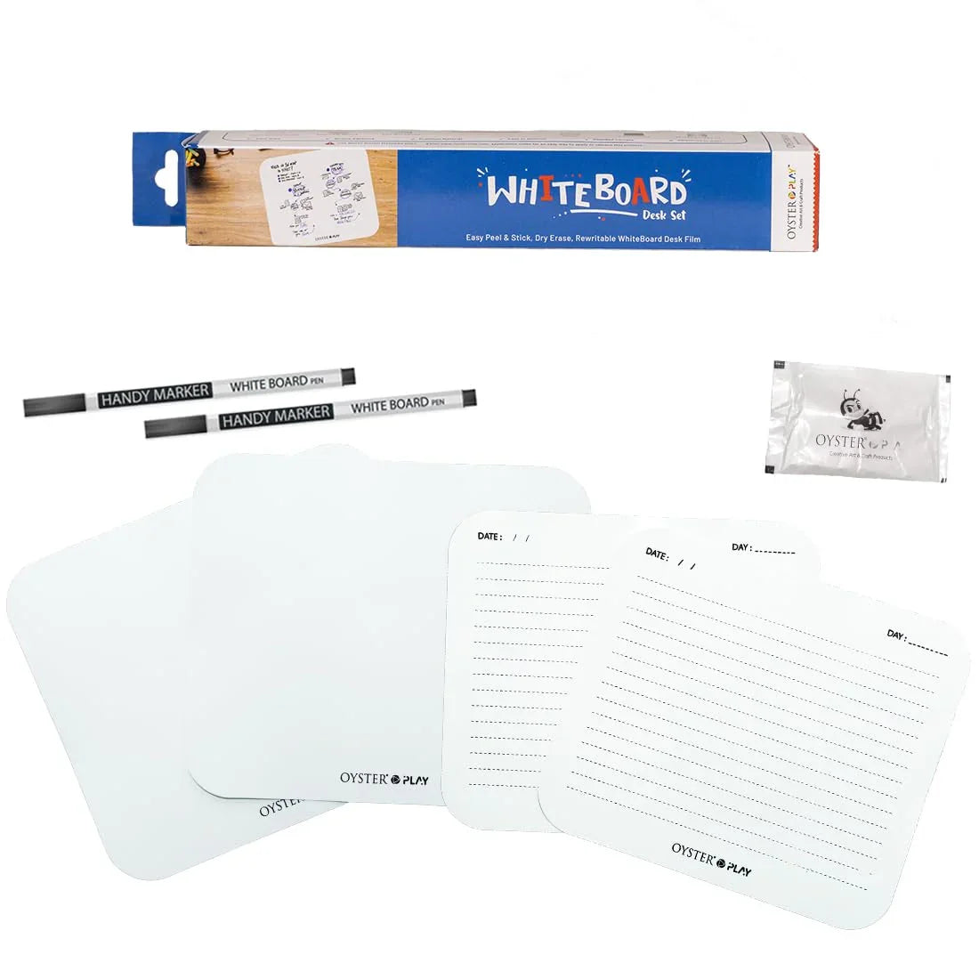 Oyster Play White Board Desk Film Age-3 Years & Above