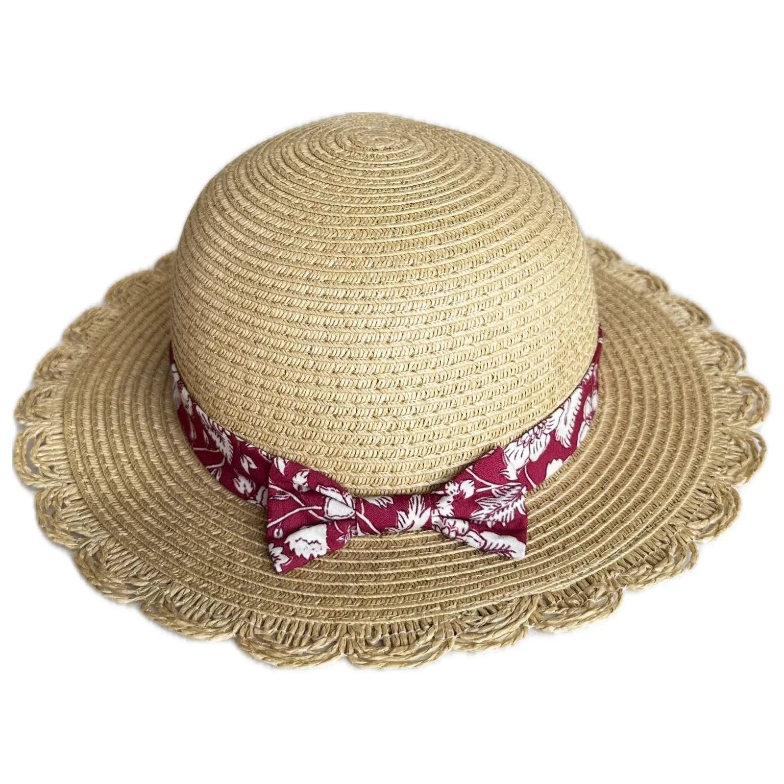 Pibi  Girls Beach Bow Travel Bucket Hat Assorted Age- 3 Years & Above