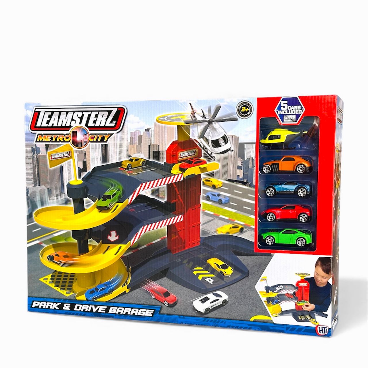 Teamsterz Park And Drive Garage Car Set Age-3 Years & Above