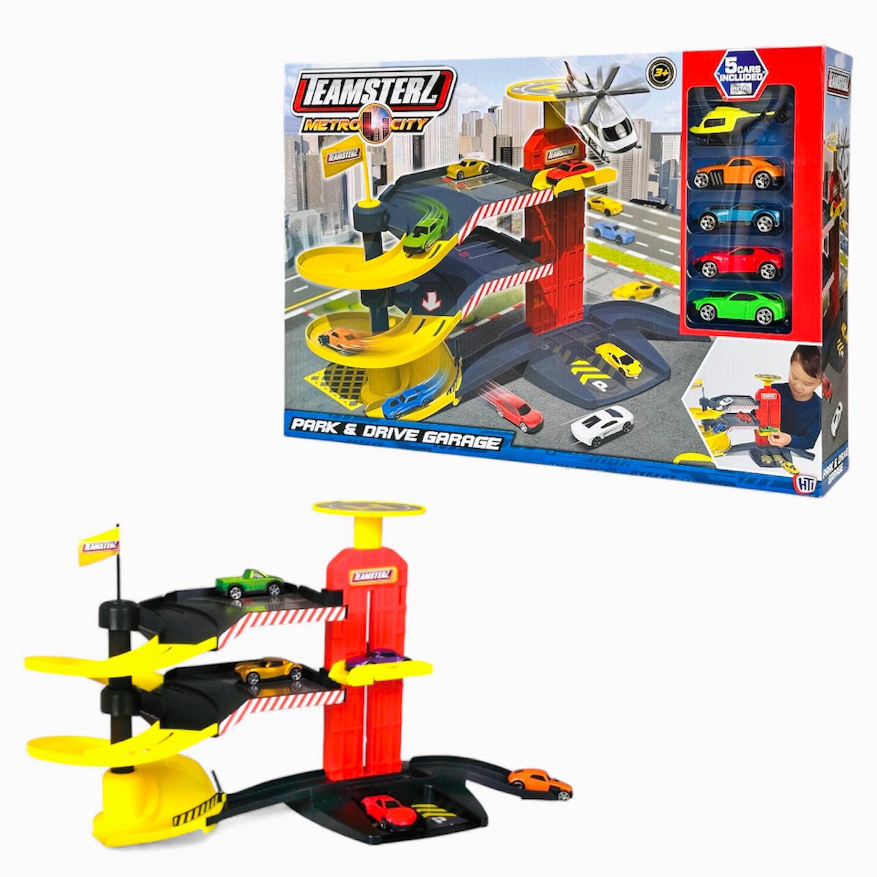 Teamsterz Park And Drive Garage Car Set Age-3 Years & Above