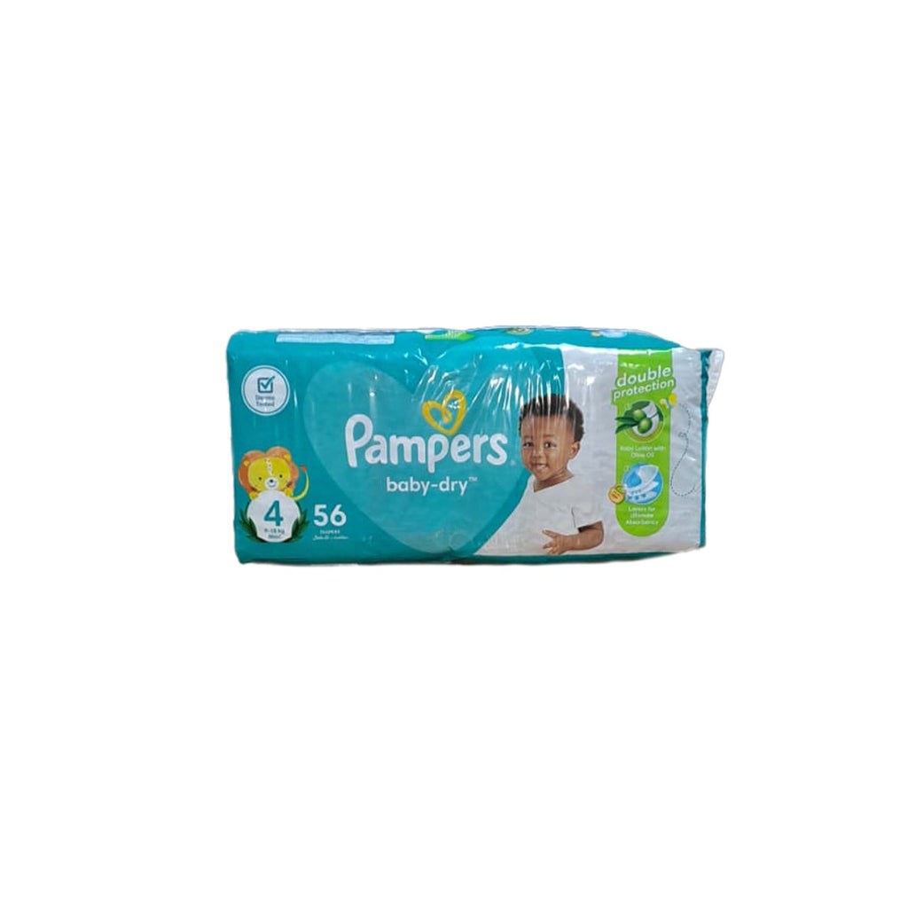 Pampers Baby-Dry Jumbo Size 4 Maxi 56 Pack