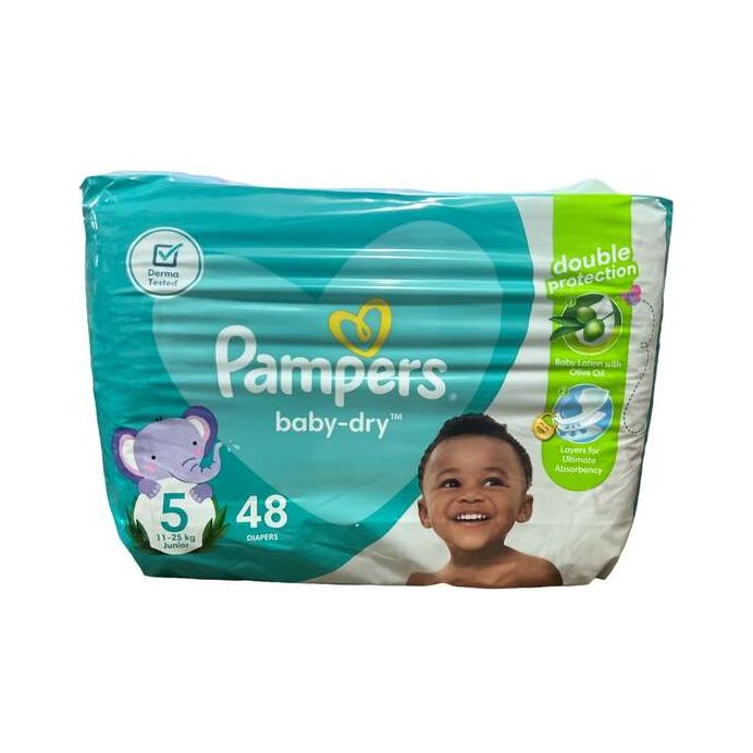 Pampers Baby-Dry Jumbo Size 5 Junior 48 Pack