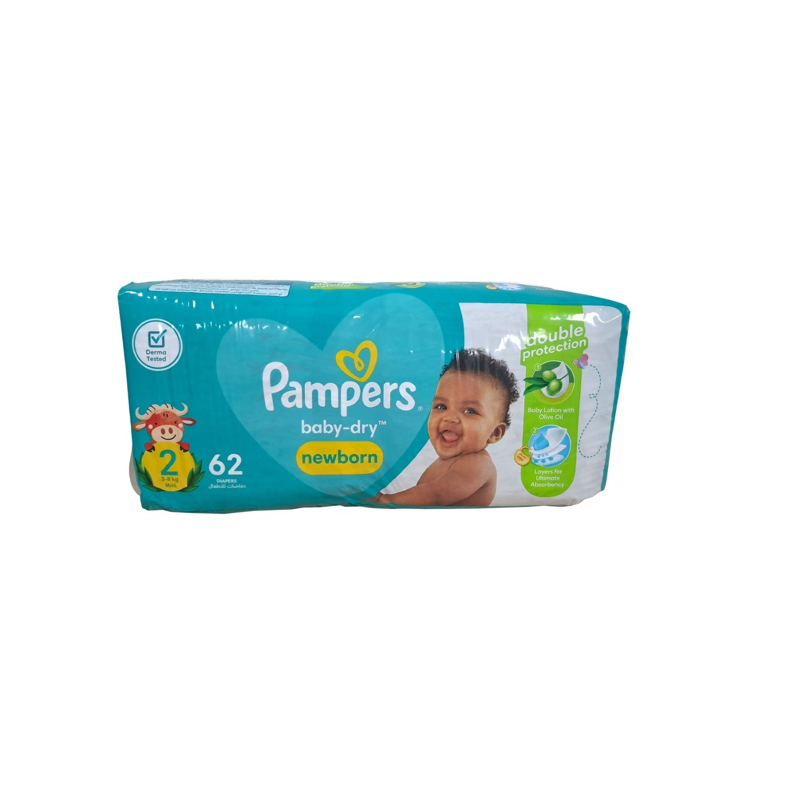 Pampers Baby dry Jumbo Size 2 Mini 62 Pack Peekaboo