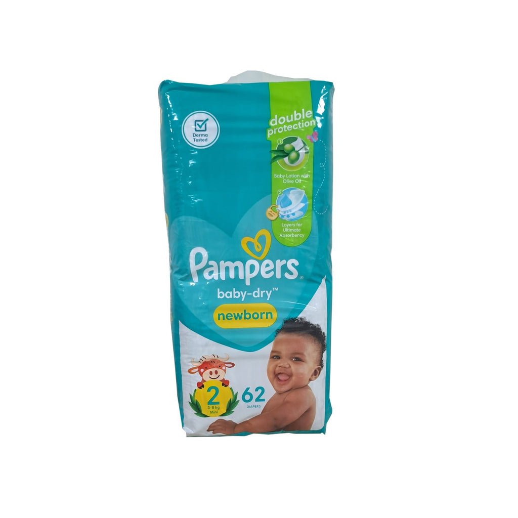 Pampers Baby-dry Jumbo Size 2 Mini 62 Pack