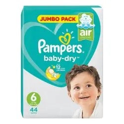 Pampers Baby Dry Diapers Size 6 44 Pieces 15kg+