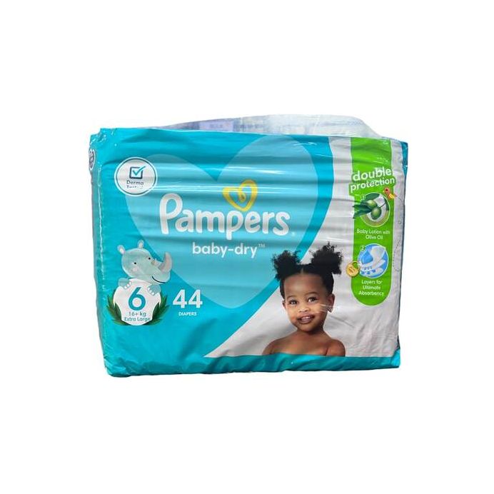 Pampers Baby Dry Diapers Size 6 44 Pieces 15kg+