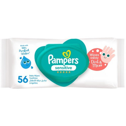 Pampers Baby Wipes Sensitive 56 Sheets Peekaboo