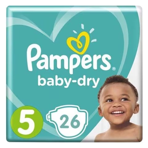 Pampers Baby-Dry Diaper Size 5 Junior 26 Pack