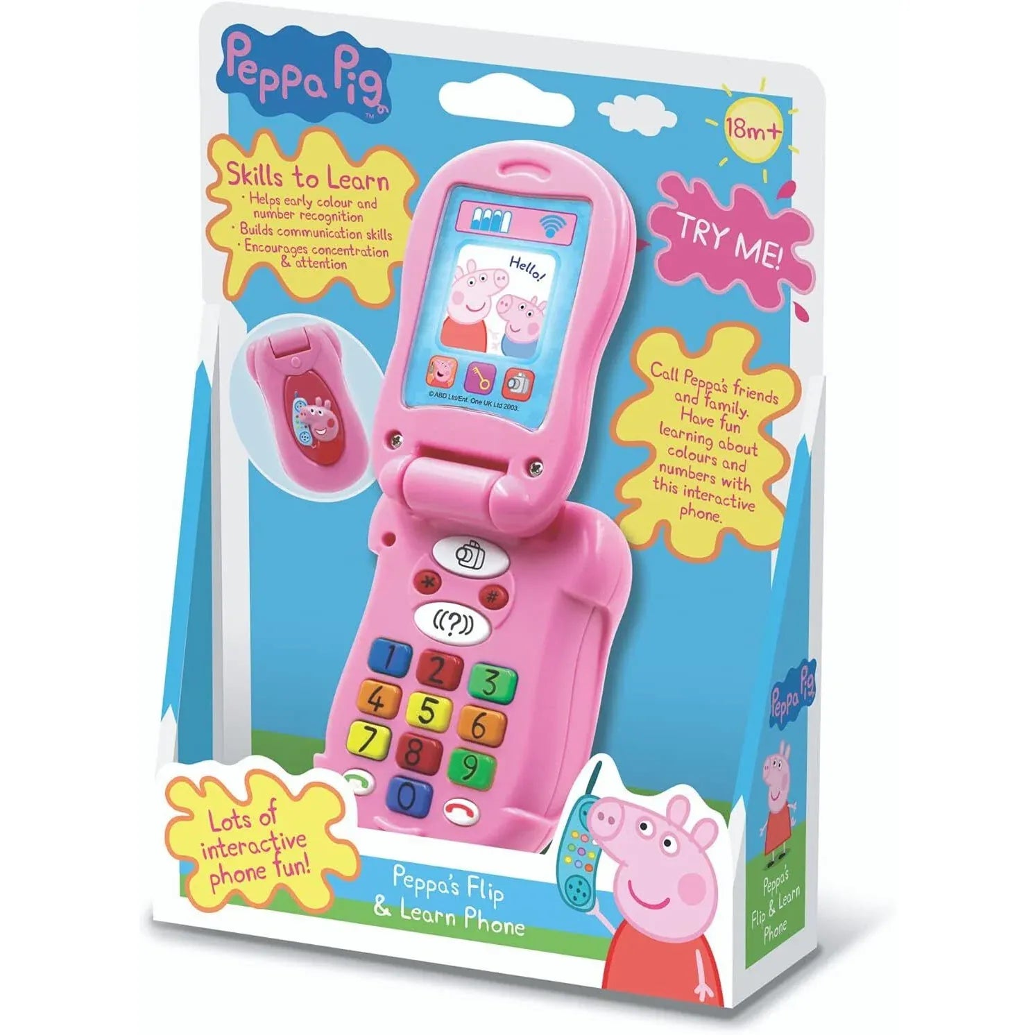 Peppa Pig Flip Learn Toy Phone for Kids  Age- 2 Years & Above