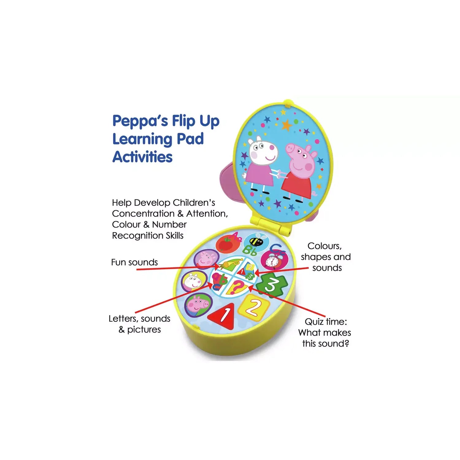 Peppa Pig Flip Up Learning Pad Age- 2 Years & Above