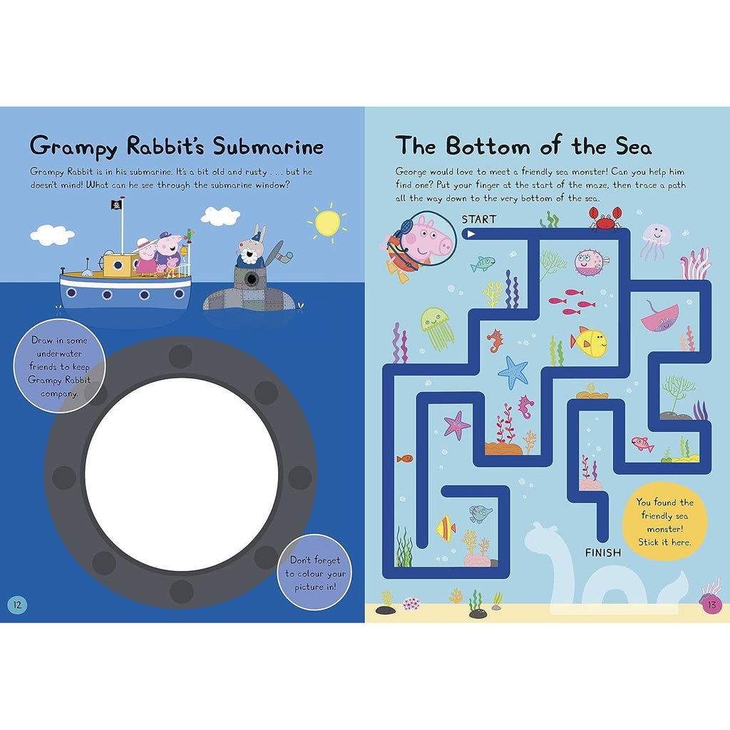 Peppa Pig: Peppa's Underwater Friends: Sticker Activity Book Paperback