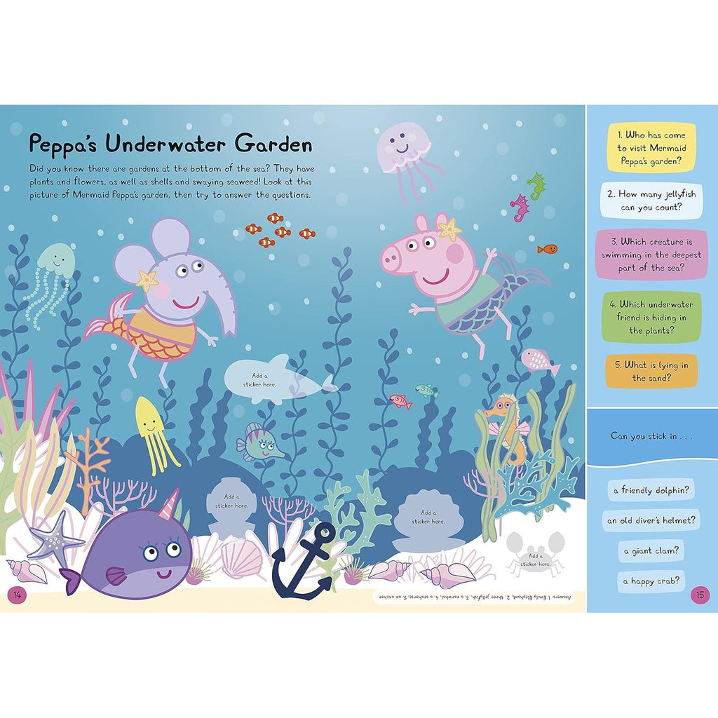 Peppa Pig: Peppa's Underwater Friends: Sticker Activity Book Paperback