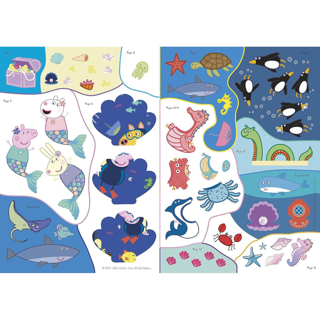 Peppa Pig: Peppa's Underwater Friends: Sticker Activity Book Paperback