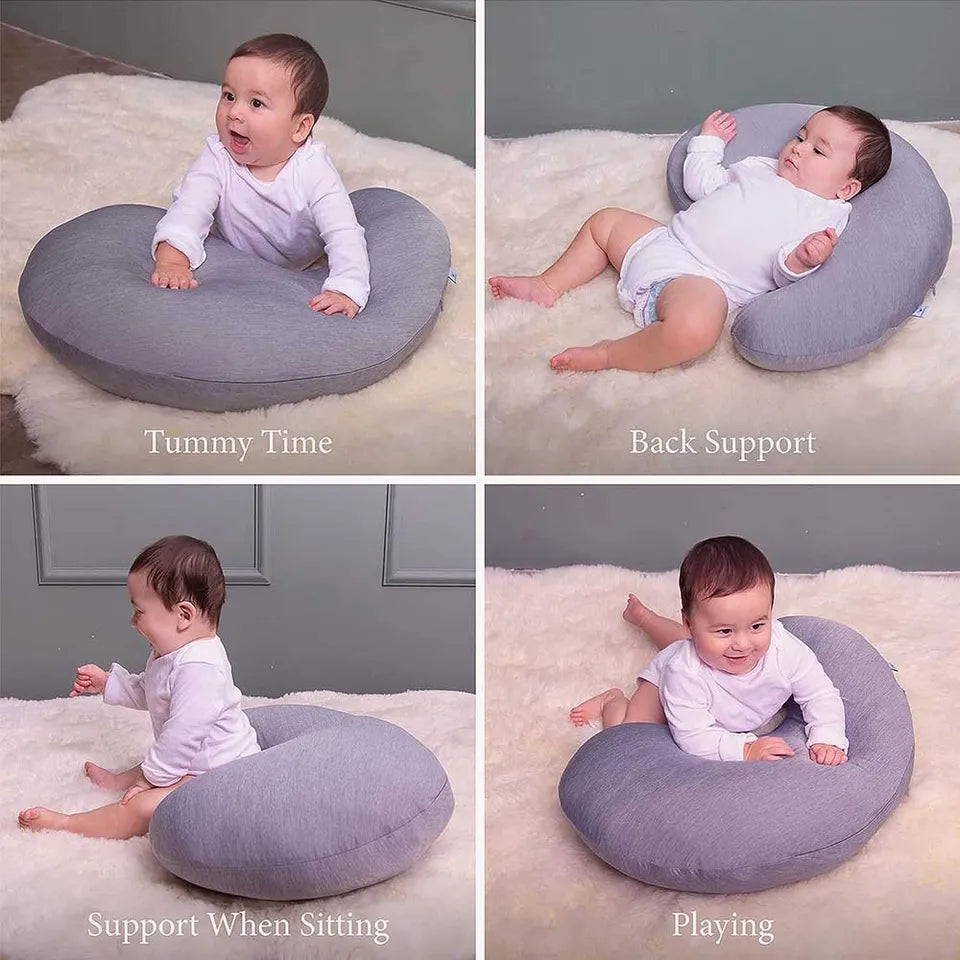 PharMeDoc My Little Bean Nursing Pillow Dark Grey Cooling Fabric