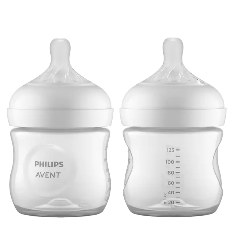 Philips Avent Natural Response 3.0 Baby Feeding Bottle 125ml Pack of 2 Age- Newborn & Above  SCY900/02