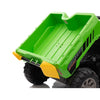 Pibi 24V Kids  UTV Truck Dumper with 2 Seater Electric Ride-On Tractor with Remote Control, Dump Bed, Bluetooth & LED Lights Green Age- 3 Years & Above