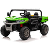 Pibi 24V Kids  UTV Truck Dumper with 2 Seater Electric Ride-On Tractor with Remote Control, Dump Bed, Bluetooth & LED Lights Green Age- 3 Years & Above