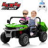 Pibi 24V Kids  UTV Truck Dumper with 2 Seater Electric Ride-On Tractor with Remote Control, Dump Bed, Bluetooth & LED Lights Green Age- 3 Years & Above