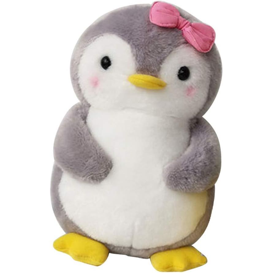 Pibi 25 cm Cute & Supersoft Penguin Plush Toy White/Grey Age - Newborn & Above