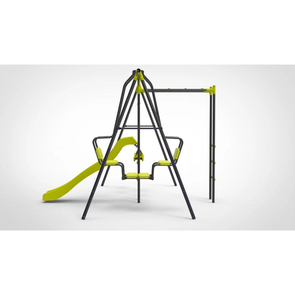 Pibi 5-Features Multifunctional Monkey Swing Set with Slide Green Age- 3 Years & Above (Holds upto 50 Kgs)