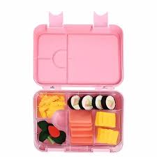 Pibi 5 Compartment Bento Lunch Box Powder Pink Age- 3 Years & Above