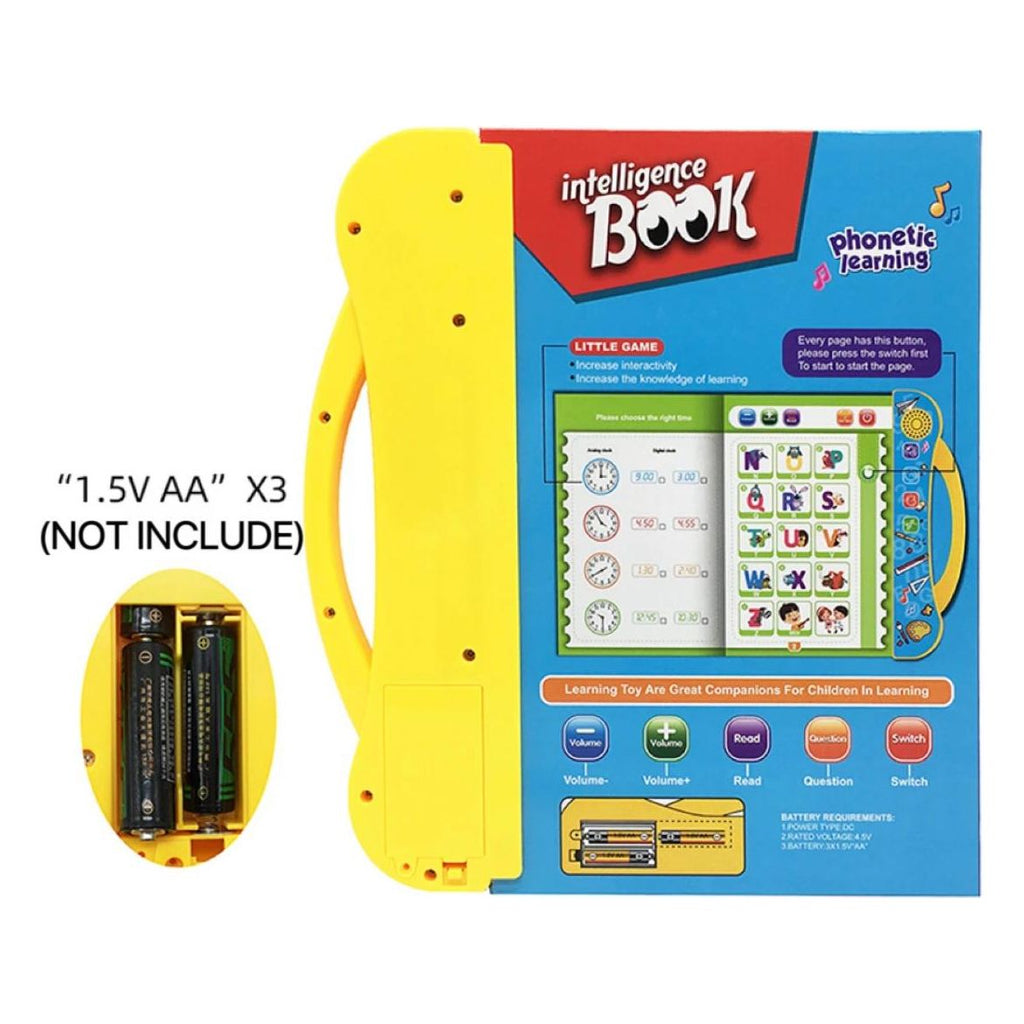 Pibi ABC Pronunciation Learning Electronic & Sound Fun Activity Book with Pen Yellow Age- 3 Years & Above