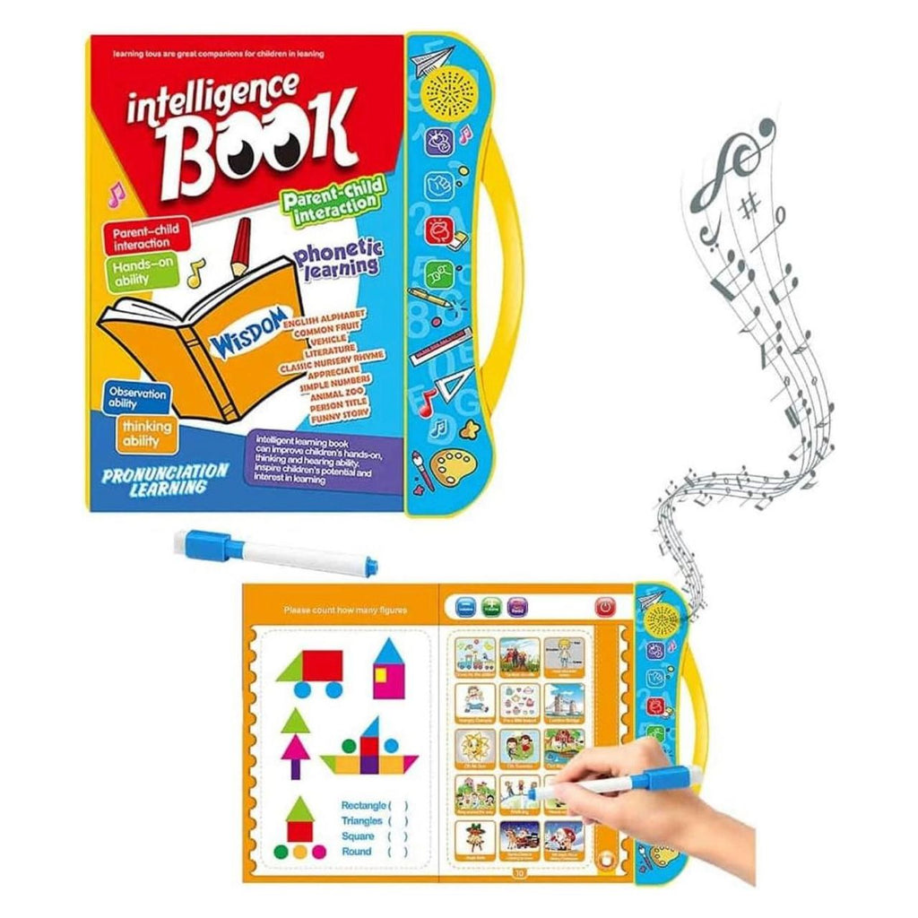 Pibi ABC Pronunciation Learning Electronic & Sound Fun Activity Book with Pen Yellow Age- 3 Years & Above