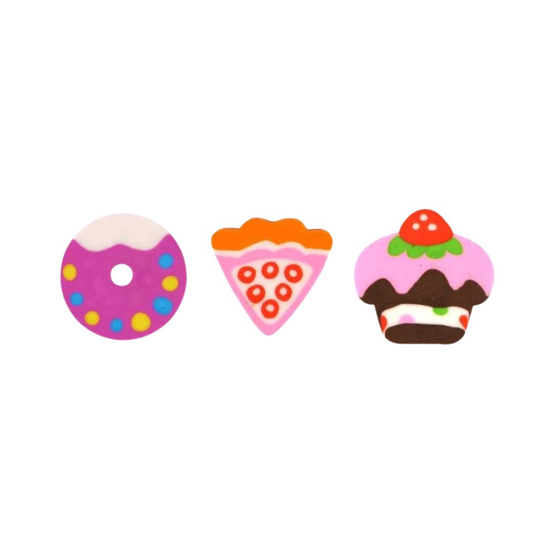 Pibi Cute Dessert Shaped Eraser 3.4 Cm Assorted Age-3 Years & Above