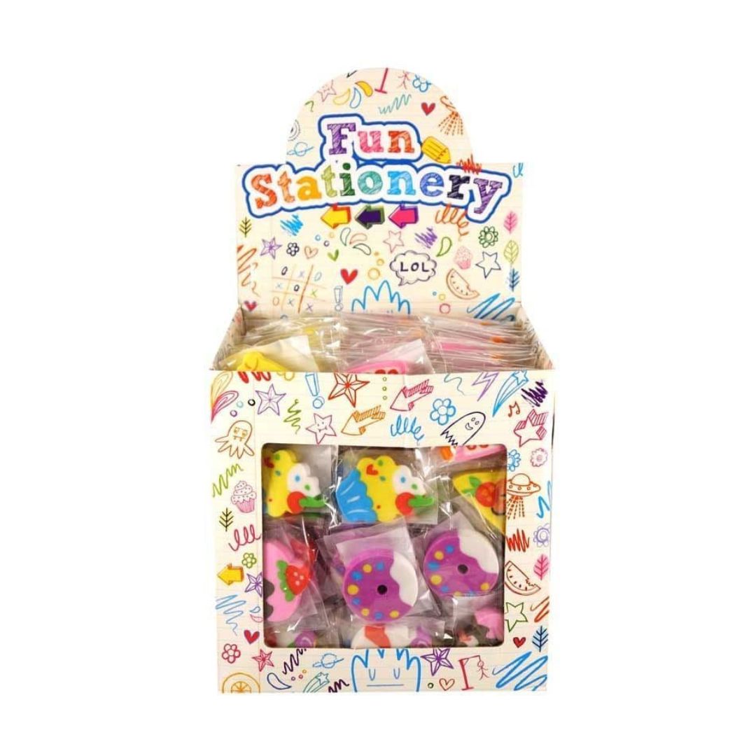 Pibi Cute Dessert Shaped Eraser 3.4 Cm Assorted Age-3 Years & Above