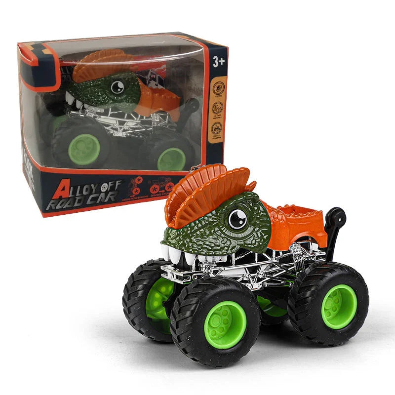 Pibi Dinosaur Pull Back Monster Truck (3x8x10 cm ) Orange/Green PBC24003 Age- 3 Years & Above