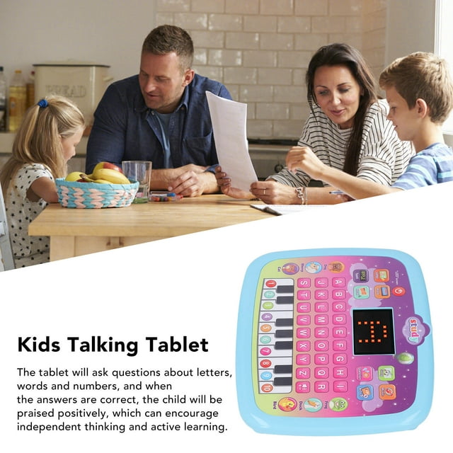 Pibi Early Education Toddler English Learning Talking Tablet with 8 Modes & Melodies Blue Age- 3 Years to 6 Years