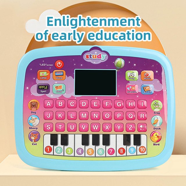 Pibi Early Education Toddler English Learning Talking Tablet with 8 Modes & Melodies Blue Age- 3 Years to 6 Years
