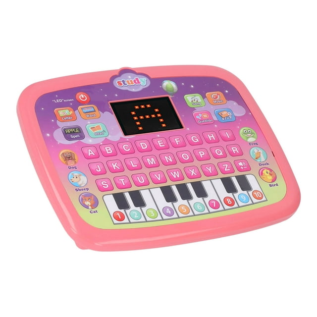 Pibi Early Education Toddler English Learning Talking Tablet with 8 Modes & Melodies Pink Age- 3 Years to 6 Years