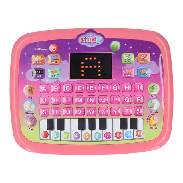 Pibi Early Education Toddler English Learning Talking Tablet with 8 Modes & Melodies Pink Age- 3 Years to 6 Years