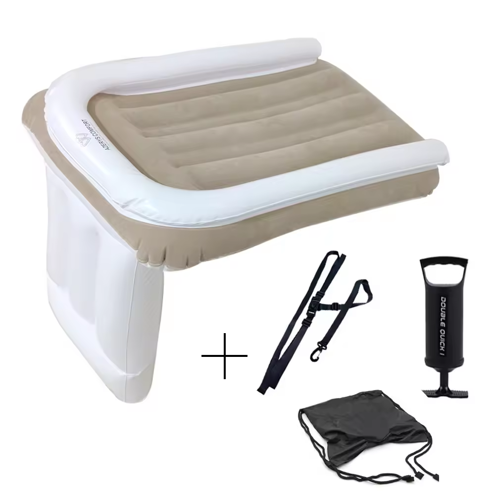 Pibi Inflatable Travel Baby Bed (80 x 80 cm) with Pump Set of 4 Age- Newborn upto 4 Years (holds upto 40 Kg)