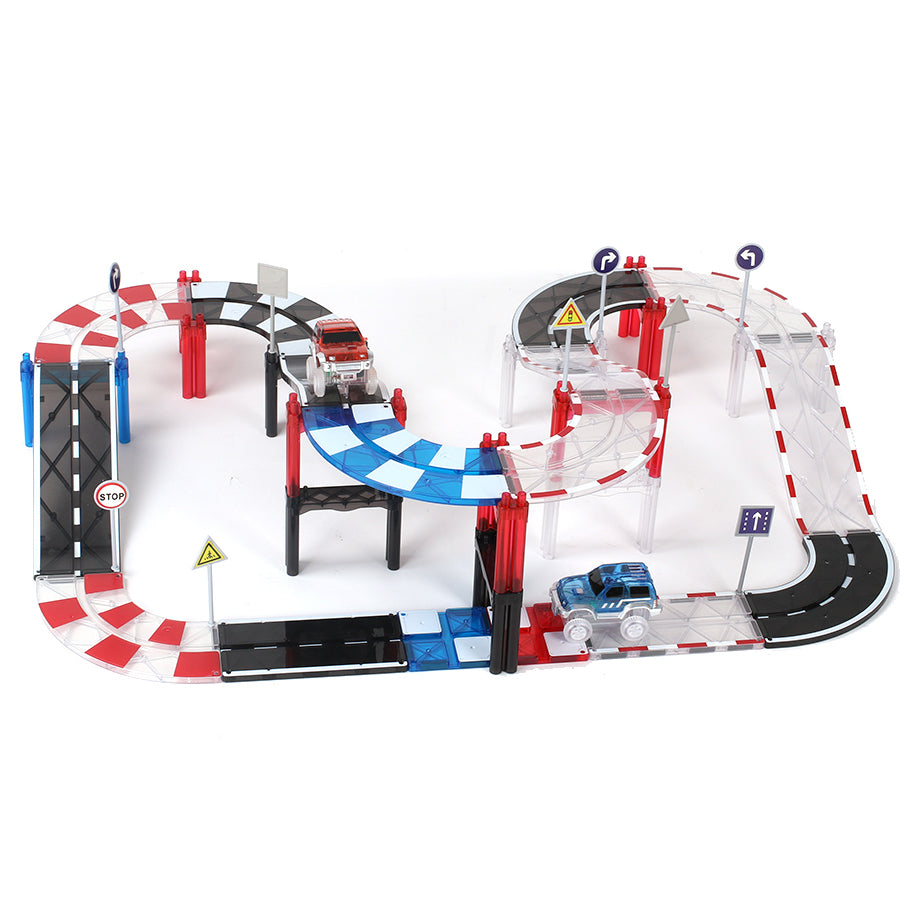 Pibi MNTL Magnetic Mag-Car Track Toy Set (72pcs) G8219 Age- 3 Years & Above