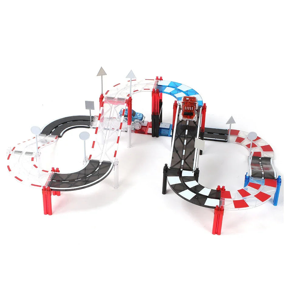 Pibi MNTL Magnetic Mag-Car Track Toy Set (72pcs) G8219 Age- 3 Years & Above