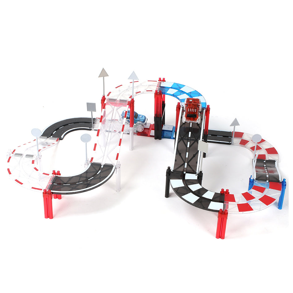 Pibi MNTL Magnetic Mag-Car Track Toy Set (72pcs) G8219 Age- 3 Years & Above