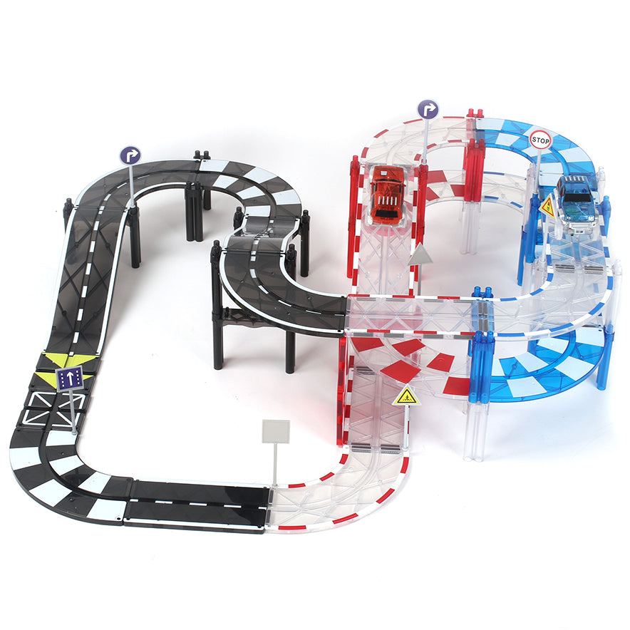 Pibi MNTL Magnetic Mag-Car Track Toy Set (72pcs) G8219 Age- 3 Years & Above