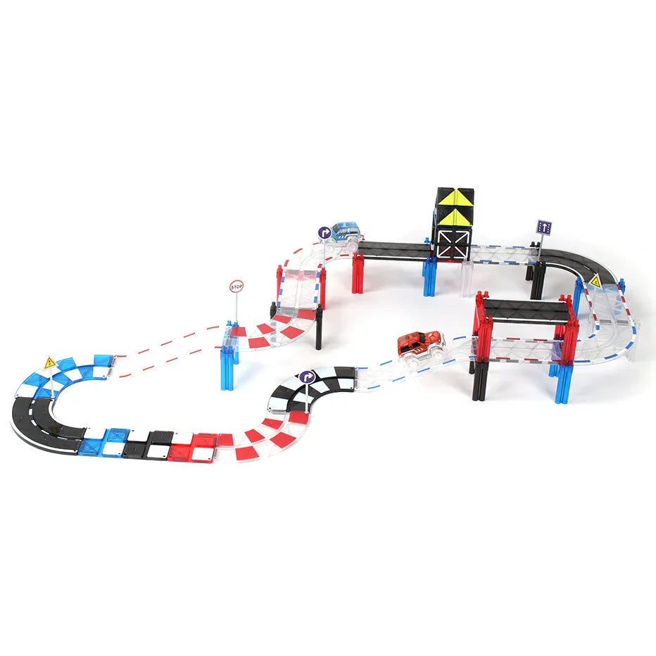 Pibi MNTL Magnetic Mag-Car Track Toy Set (72pcs) G8219 Age- 3 Years & Above