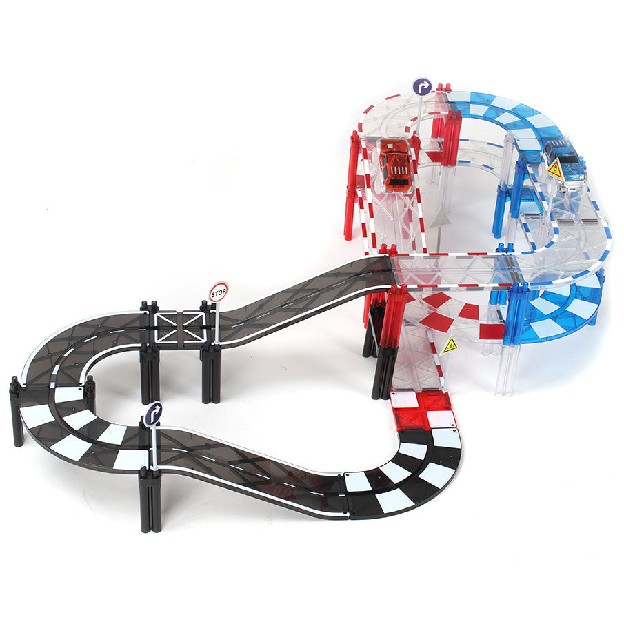 Pibi MNTL Magnetic Mag-Car Track Toy Set (72pcs) G8219 Age- 3 Years & Above