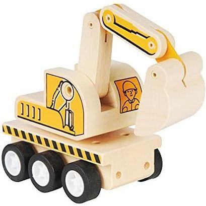 Pibi MNTL Pull Back Kids Wooden Excavator Truck NC01 Age- 3 Years & Above